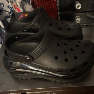 CROCS Black Platform Shoes